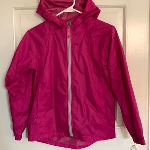 LL Bean kids unlined raincoat- size 10